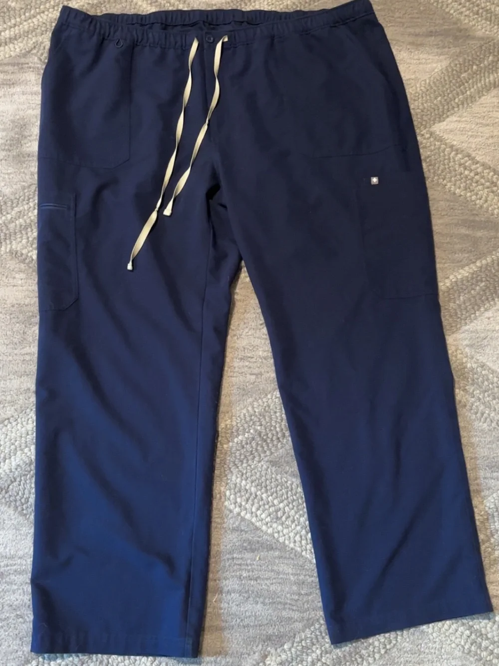 Figs technical collection Men's Navy straight leg scrub Pants 5XLT
